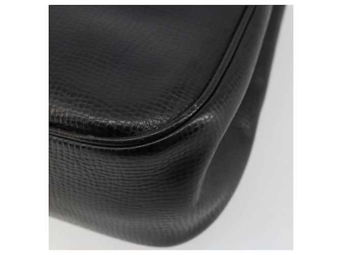Borsa a mano Christian Dior in pelle nera e oro Auth 177713 Nero D'oro - vista 12