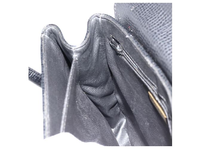 Borsa a mano Christian Dior in pelle nera e oro Auth 177713 Nero D'oro - vista 19