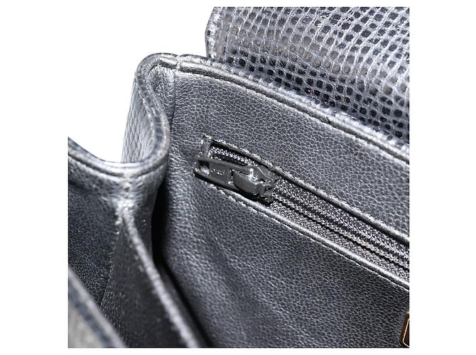 Borsa a mano Christian Dior in pelle nera e oro Auth 177713 Nero D'oro - vista 20