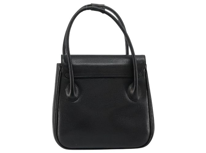 Borsa a mano Christian Dior in pelle nera e oro Auth 177713 Nero D'oro - vista 3
