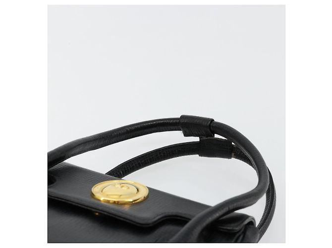 Borsa a mano Christian Dior in pelle nera e oro Auth 177713 Nero D'oro - vista 8