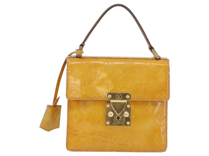 LOUIS VUITTON Monogram Vernis Spring Street Hand Bag Gris M91029 LV Auth bs34845 Grigio - vista 2