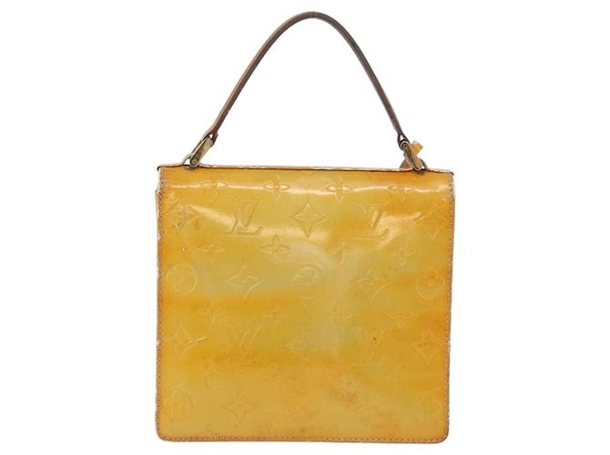LOUIS VUITTON Monogram Vernis Spring Street Hand Bag Gris M91029 LV Auth bs34845 Grigio - vista 3