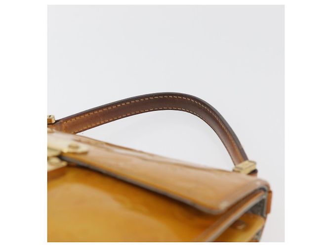 LOUIS VUITTON Monogram Vernis Spring Street Hand Bag Gris M91029 LV Auth bs34845 Grigio - vista 8