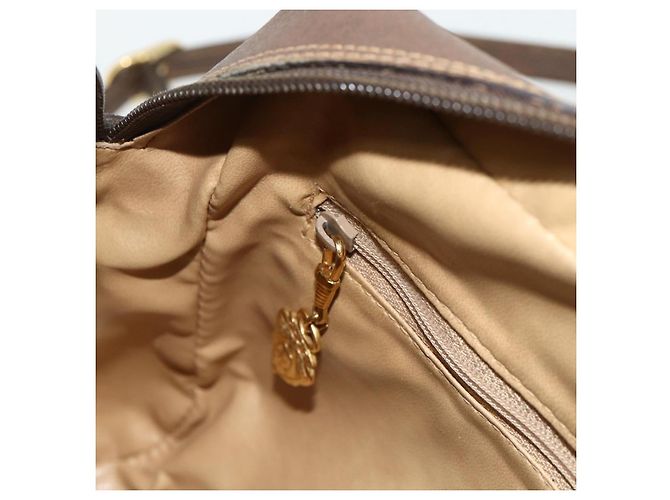 Borsa a Spalla GUCCI GG Supreme Web Sherry Line PVC Beige Oro Auth 177704 D'oro - vista 20