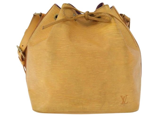 Noe LOUIS VUITTON Borsa a Spalla Petit Noé Epi Gialla M44109 LV Auth bs34985 Giallo - vista 2