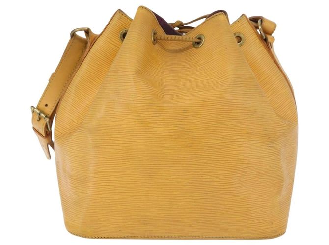 Noe LOUIS VUITTON Borsa a Spalla Petit Noé Epi Gialla M44109 LV Auth bs34985 Giallo - vista 3