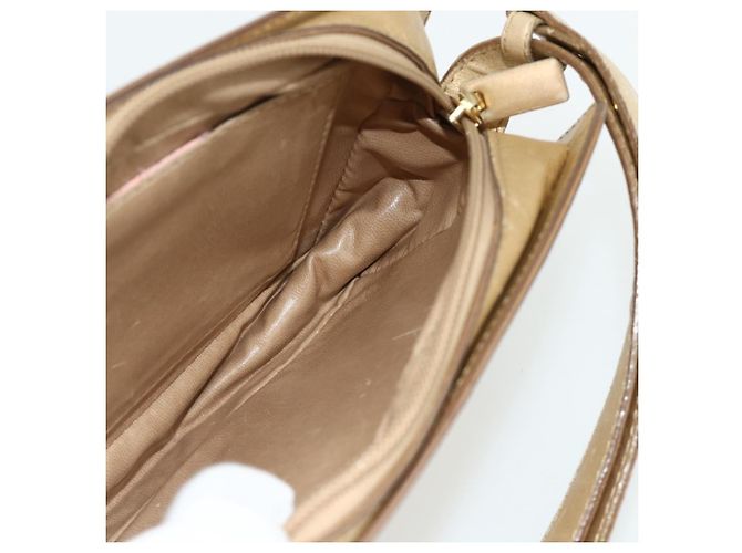 Bolsa de Ombro em Couro Dourado Bottega Veneta Auth bs34935 - vista 16