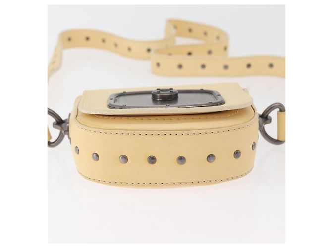 Céline Borsa a Spalla in Pelle Avorio Auth 178026A Crudo - vista 10
