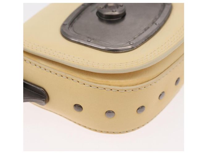 Céline Borsa a Spalla in Pelle Avorio Auth 178026A Crudo - vista 11