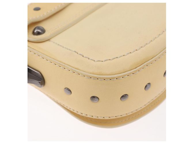Céline Borsa a Spalla in Pelle Avorio Auth 178026A Crudo - vista 13