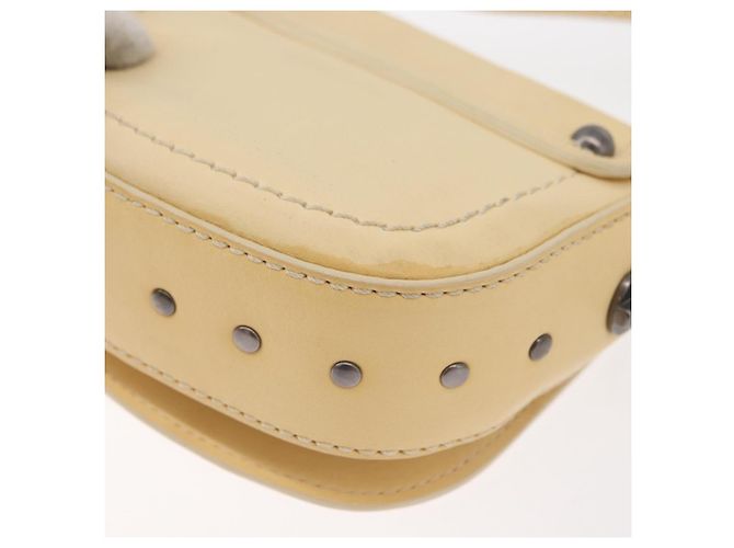 Céline Borsa a Spalla in Pelle Avorio Auth 178026A Crudo - vista 14