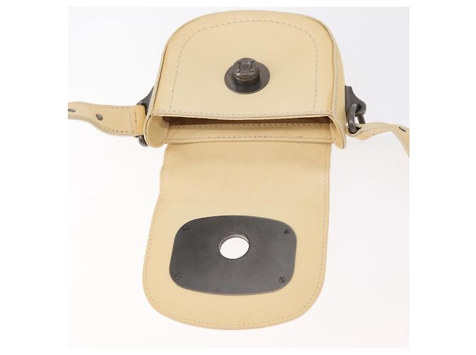 Céline Borsa a Spalla in Pelle Avorio Auth 178026A Crudo - vista 16