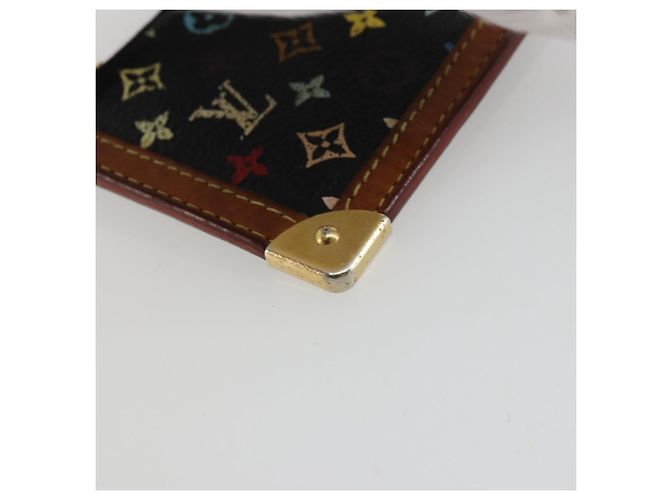LOUIS VUITTON Monograma Multicolor Pochette Cles Bolsa Negra M13664 Auth 177361 Negro - vista 14