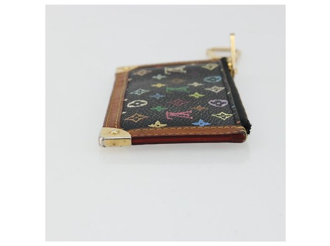 LOUIS VUITTON Monograma Multicolor Pochette Cles Bolsa Negra M13664 Auth 177361 Negro - vista 3