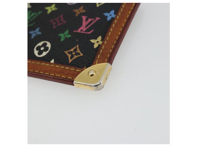 LOUIS VUITTON Monograma Multicolor Pochette Cles Bolsa Negra M13664 Auth 177361 Negro - vista 7