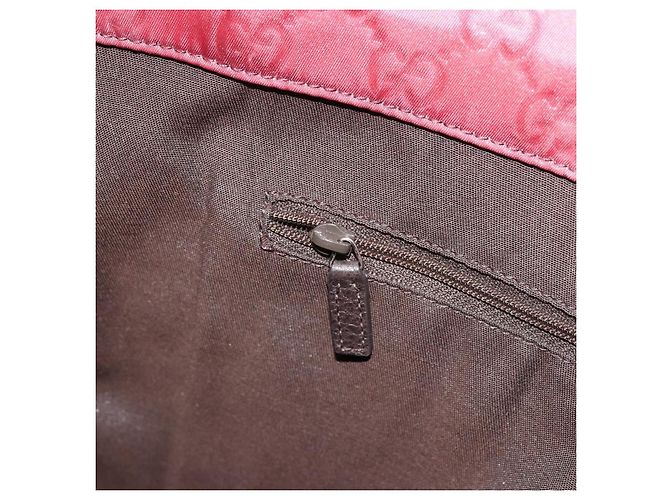 GUCCI GG Canvas Tote Bag Nylon Pink Silber 355732 Auth BA12380 - Ansicht 20
