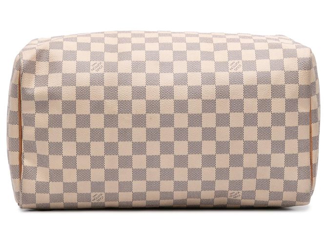 Louis Vuitton Damier Azur Speedy 35 Bianco - vista 3
