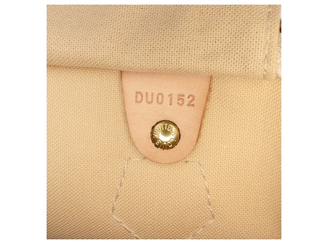 Louis Vuitton Damier Azur Speedy 35 Bianco - vista 5