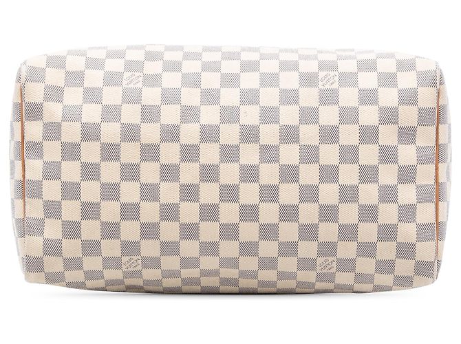 Louis Vuitton Damier Azur Speedy 35 Bianco - vista 3