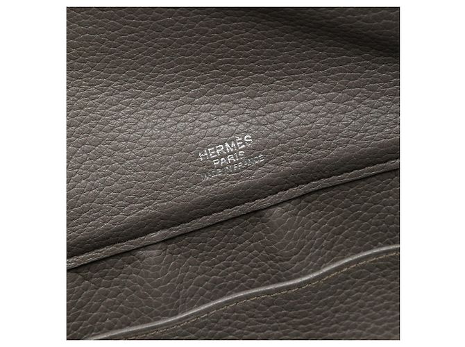 Hermès Clemence Atlas 42 Grigio - vista 5