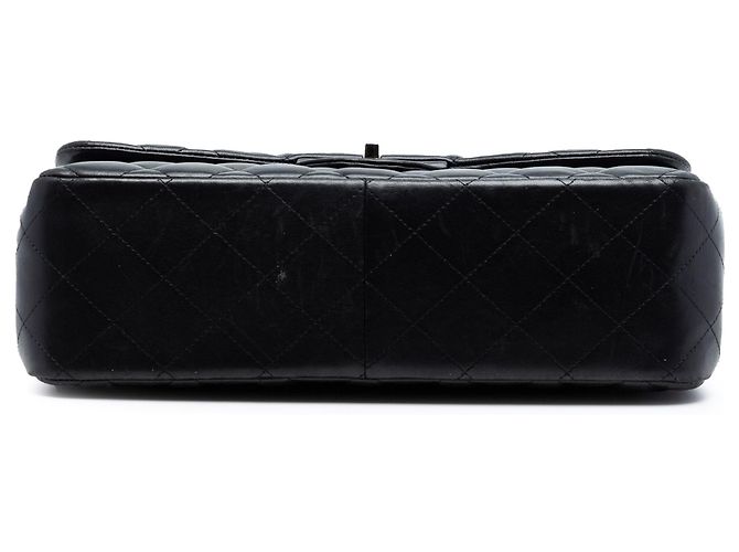 Chanel Jumbo Classic Pelle di Agnello Doppio Nero - vista 3