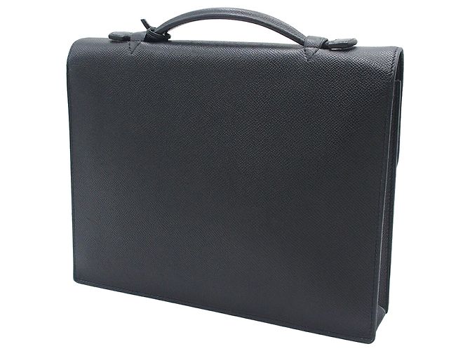 Sac à dépêches Borsa Depeches 27 in Swift di Hermès Nero - vista 2