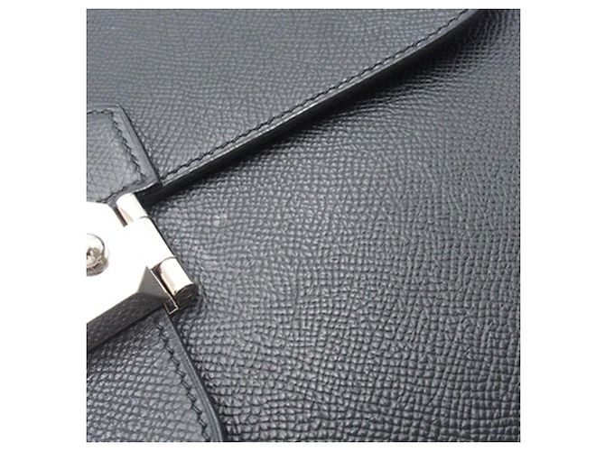 Sac à dépêches Borsa Depeches 27 in Swift di Hermès Nero - vista 8