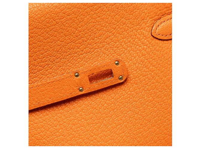 Cartera Larga Kelly en Chevre Mysore de Hermès Naranja - vista 6