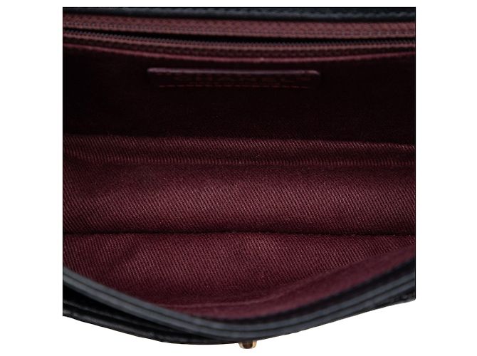 Chanel Grande Matelassé in Pelle di Pecora con Catena Frontale a Patta Nero - vista 4