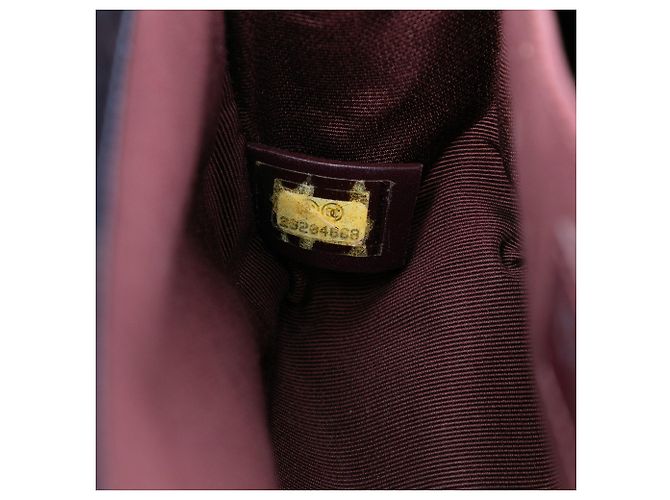 Le Boy Chanel Old Medium Matelassé Glazed Couro de vitela Bolsa redonda com corrente Boy com aba Azul - vista 5