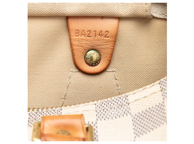 Louis Vuitton Damier Azur Speedy 30 Bianco - vista 6