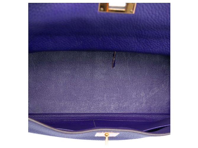 Hermès Togo Kelly II Retourne 35 Roxo - vista 4