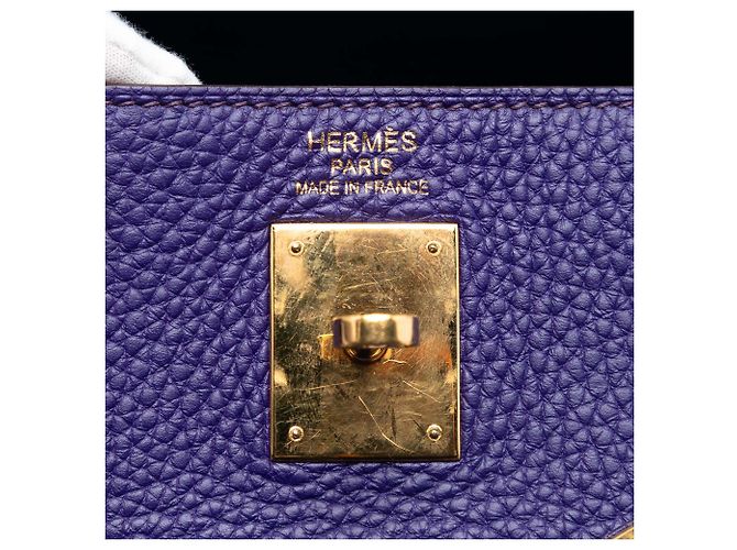 Hermès Togo Kelly II Retourne 35 Roxo - vista 5