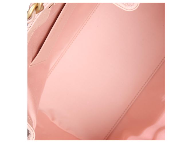 Borsa hobo Chanel 25 in caviar trapuntato rosa - vista 5