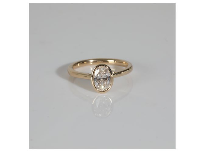 Autre Marque 1 ctw Ring aus gelbem Gold mit lab-grown Diamant - Ansicht 3