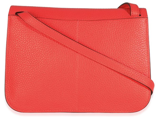 Hermès Rose Texas Clemence Halzan 25 PHW Rosa - vista 2