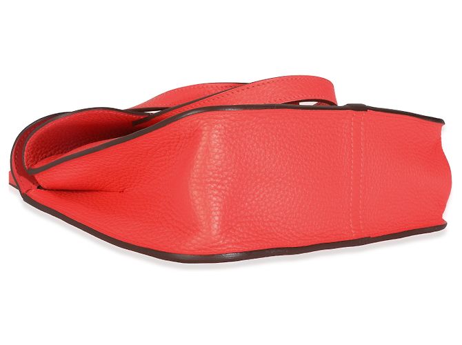 Hermès Rose Texas Clemence Halzan 25 PHW Rosa - vista 7