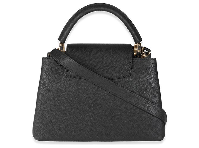 Louis Vuitton x TM Borsa Capucines MM in Taurillon Nero - vista 2