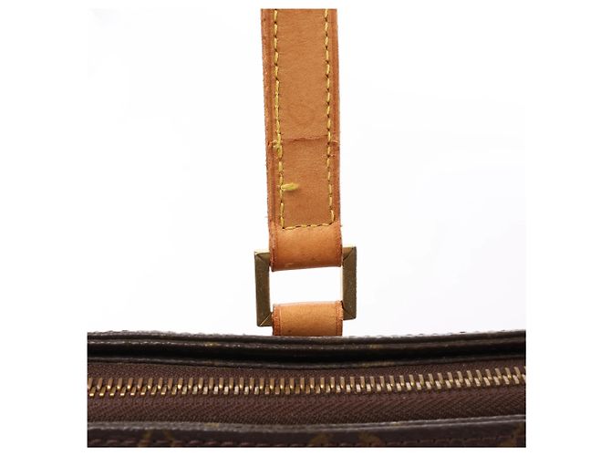 Borsa a Spalla Cabas Mezzo Monogram Louis Vuitton in Marrone M51151 - vista 11