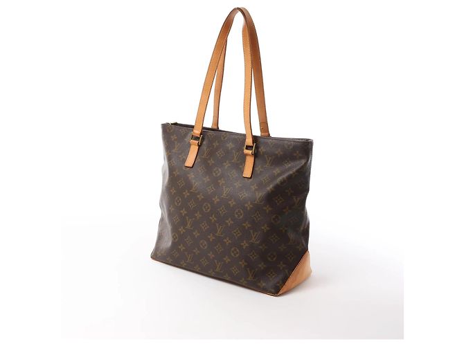 Borsa a Spalla Cabas Mezzo Monogram Louis Vuitton in Marrone M51151 - vista 2