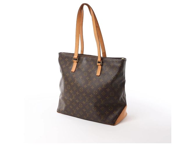 Borsa a Spalla Cabas Mezzo Monogram Louis Vuitton in Marrone M51151 - vista 4