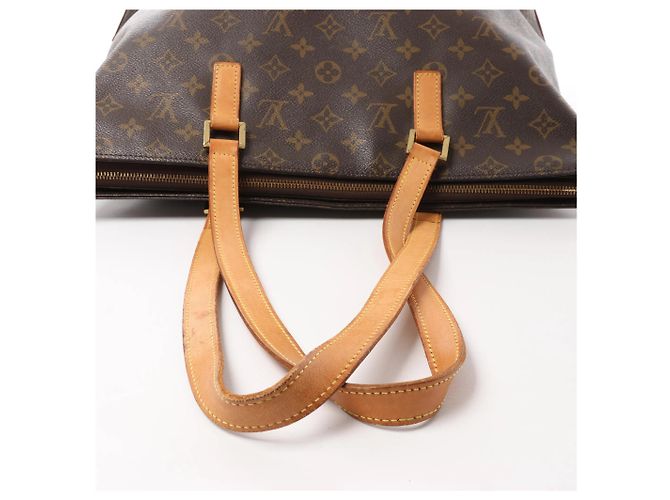 Borsa a Spalla Cabas Mezzo Monogram Louis Vuitton in Marrone M51151 - vista 6