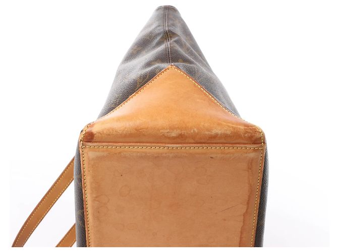 Borsa a Spalla Cabas Mezzo Monogram Louis Vuitton in Marrone M51151 - vista 9