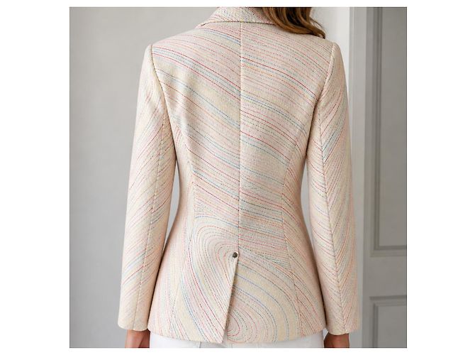Giacca Paul Smith Linea Pink Cotone Ricamato Multicolore Rosa Blu Bianco sporco - vista 2