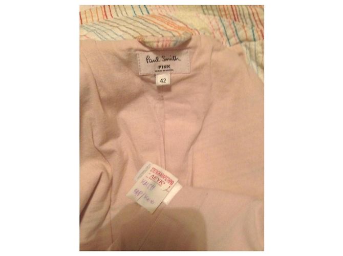 Giacca Paul Smith Linea Pink Cotone Ricamato Multicolore Rosa Blu Bianco sporco - vista 7