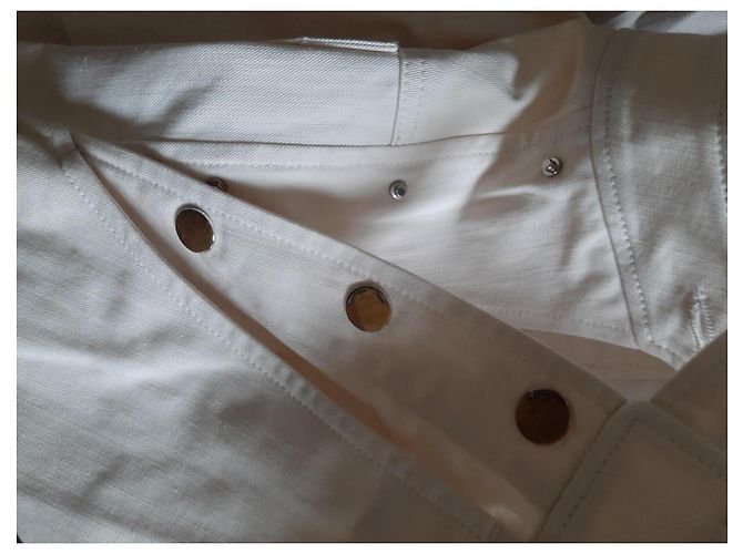 Hermès Baumwollhose in Eggshell Aus weiß - Ansicht 4