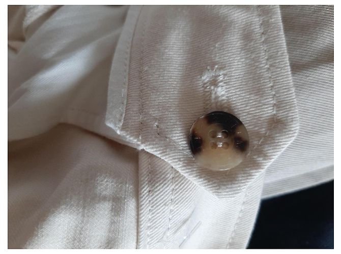 Hermès Baumwollhose in Eggshell Aus weiß - Ansicht 5