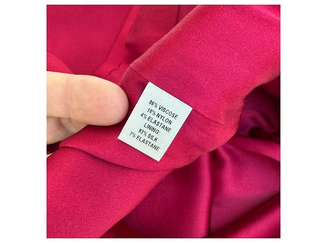 Autre Marque Cushnie et Ochs Rotes Skulpturales Midi-Kleid - Ansicht 7