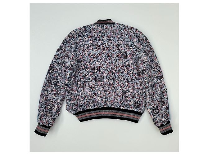 Coach x Keith Haring Reversible Satin Bomberjacke Mehrfarben - Ansicht 7